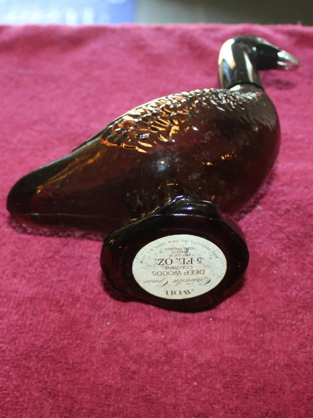 Vintage Avon Canada Goose glass bottle